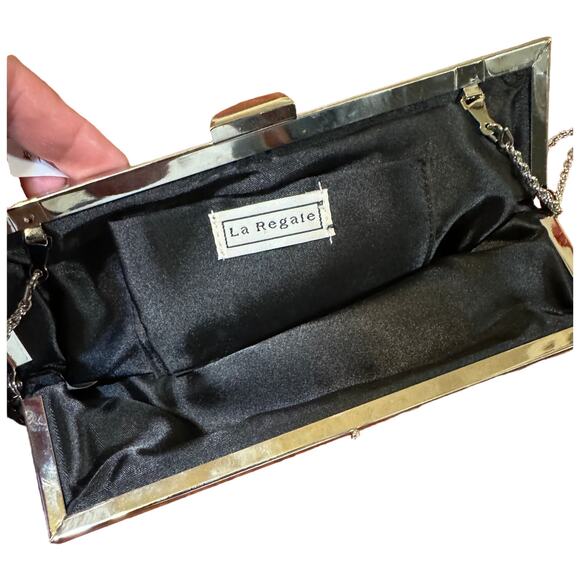 Black Sparkle Evening Clutch La Regale - Picture 4 of 6